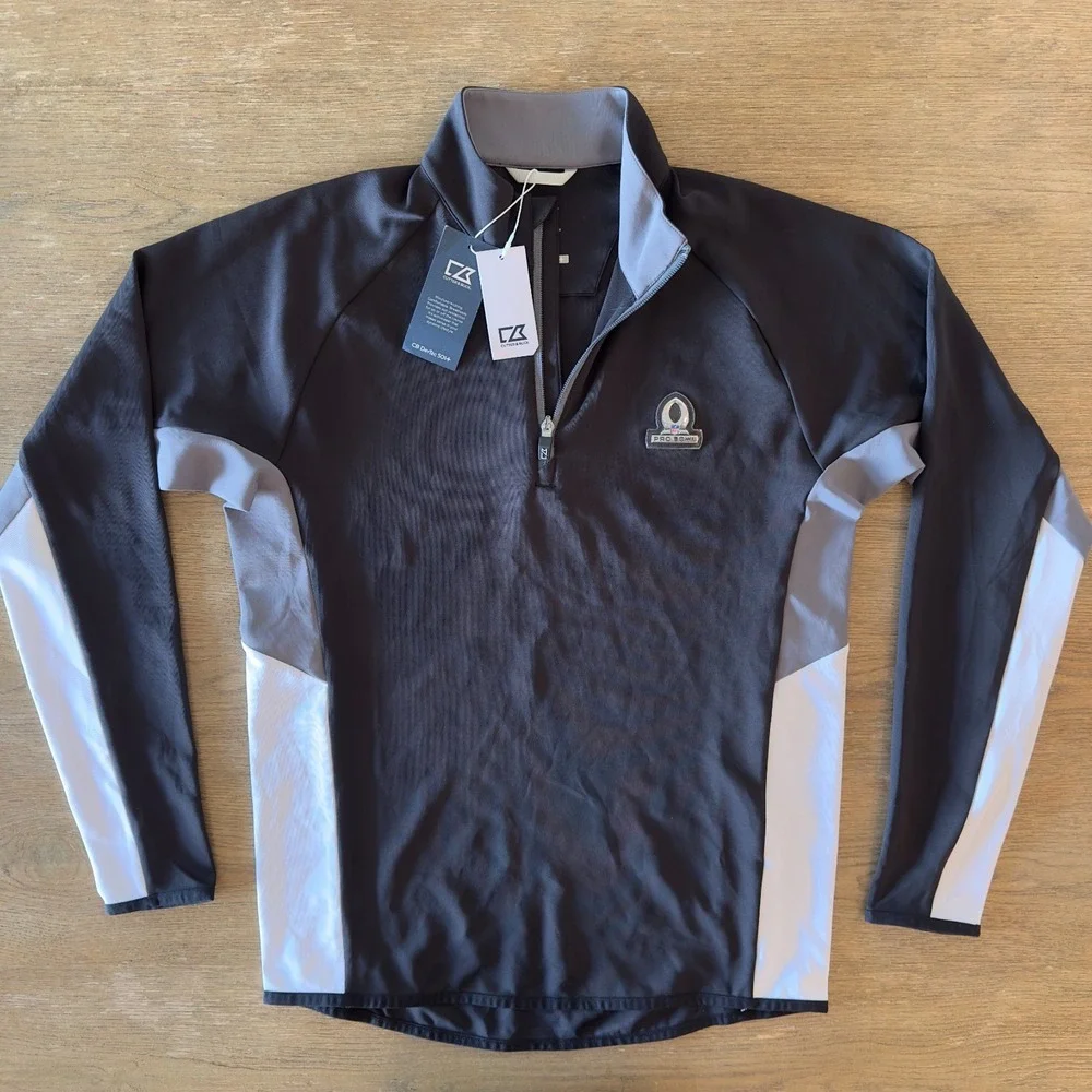 NEW Cutter & Buck Men's Long-Sleeve Quarter-Zip Pullover Golf Shirt-Pro Bowl-SML